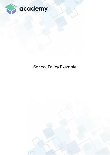 School Policy Example 3